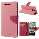 Чехол книжка Mercury для HTC One(M8) (розовый)